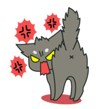 My black cat Guil sticker #758588