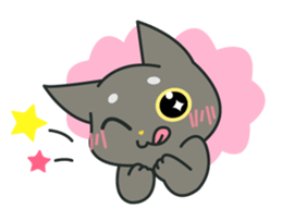 My black cat Guil sticker #758599