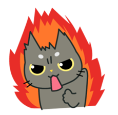 My black cat Guil sticker #758615