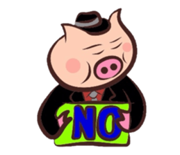 Hard-boiled pig sticker #759188