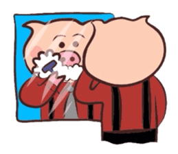 Hard-boiled pig sticker #759189