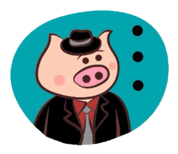 Hard-boiled pig sticker #759204