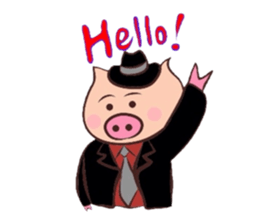 Hard-boiled pig sticker #759207