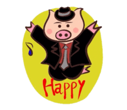 Hard-boiled pig sticker #759210