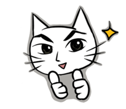 cat and ghost. sticker #759599