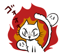 cat and ghost. sticker #759612