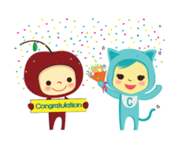Cherry & Veggie Friends sticker #759660