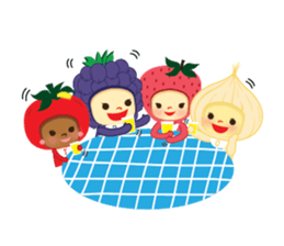 Cherry & Veggie Friends sticker #759662
