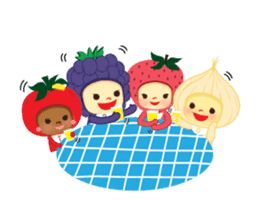 Cherry & Veggie Friends sticker #759662