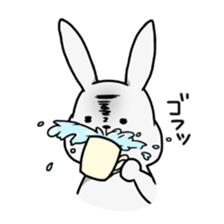 White rabbit and white bear sticker #761413