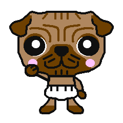 Every day of a white bread pug