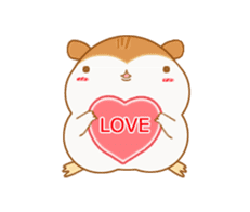 Potechi of hamster(English edition) sticker #761825