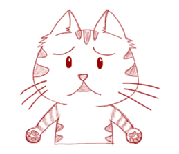 The cat which is troubled sticker #762385