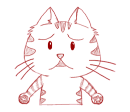 The cat which is troubled sticker #762385