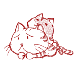 The cat which is troubled sticker #762387