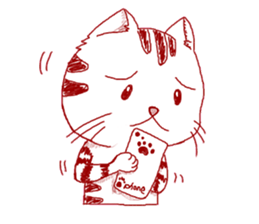 The cat which is troubled sticker #762388