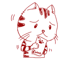 The cat which is troubled sticker #762388