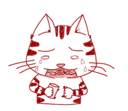 The cat which is troubled sticker #762391