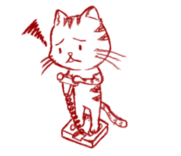 The cat which is troubled sticker #762394