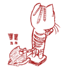 The cat which is troubled sticker #762395