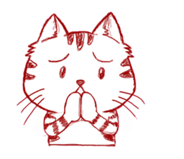 The cat which is troubled sticker #762396