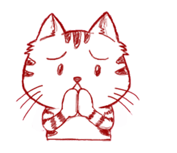 The cat which is troubled sticker #762396