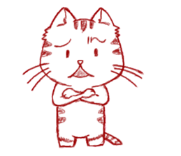 The cat which is troubled sticker #762398