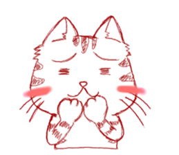 The cat which is troubled sticker #762399