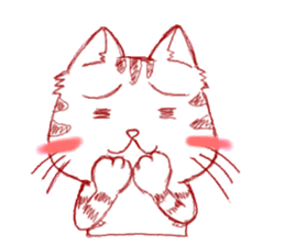 The cat which is troubled sticker #762399