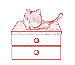 The cat which is troubled sticker #762402