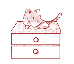 The cat which is troubled sticker #762402