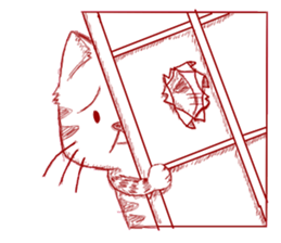 The cat which is troubled sticker #762406