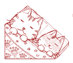 The cat which is troubled sticker #762408