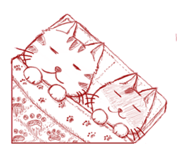 The cat which is troubled sticker #762408