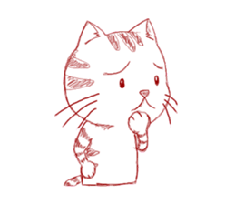 The cat which is troubled sticker #762409