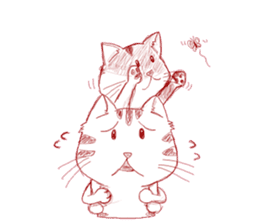 The cat which is troubled sticker #762410