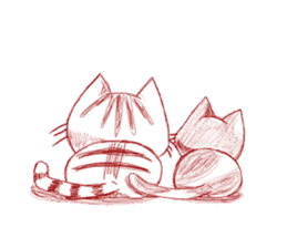 The cat which is troubled sticker #762411