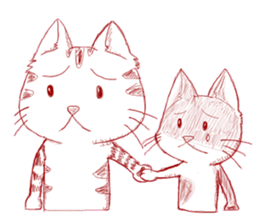 The cat which is troubled sticker #762412