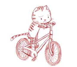 The cat which is troubled sticker #762413