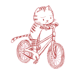 The cat which is troubled sticker #762413