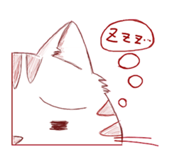 The cat which is troubled sticker #762414