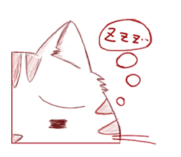 The cat which is troubled sticker #762414