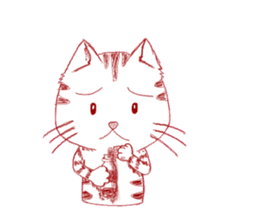 The cat which is troubled sticker #762422