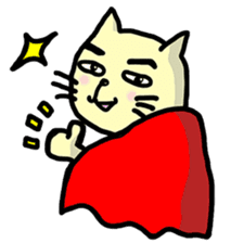 the cat which attached the red mantle sticker #762625