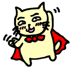 the cat which attached the red mantle sticker #762629