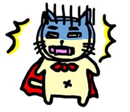 the cat which attached the red mantle sticker #762631