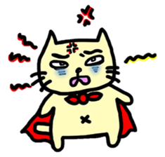 the cat which attached the red mantle sticker #762633