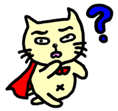 the cat which attached the red mantle sticker #762634