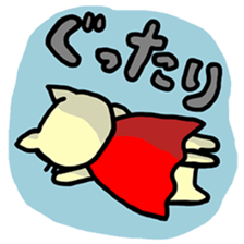 the cat which attached the red mantle sticker #762640