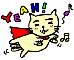 the cat which attached the red mantle sticker #762642